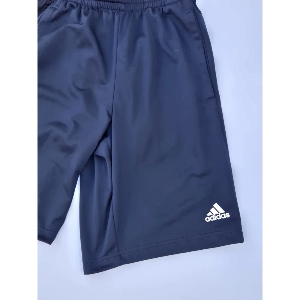 Classic Adidas Men's Blue Athletic Shorts with‎ Stripes Size Small